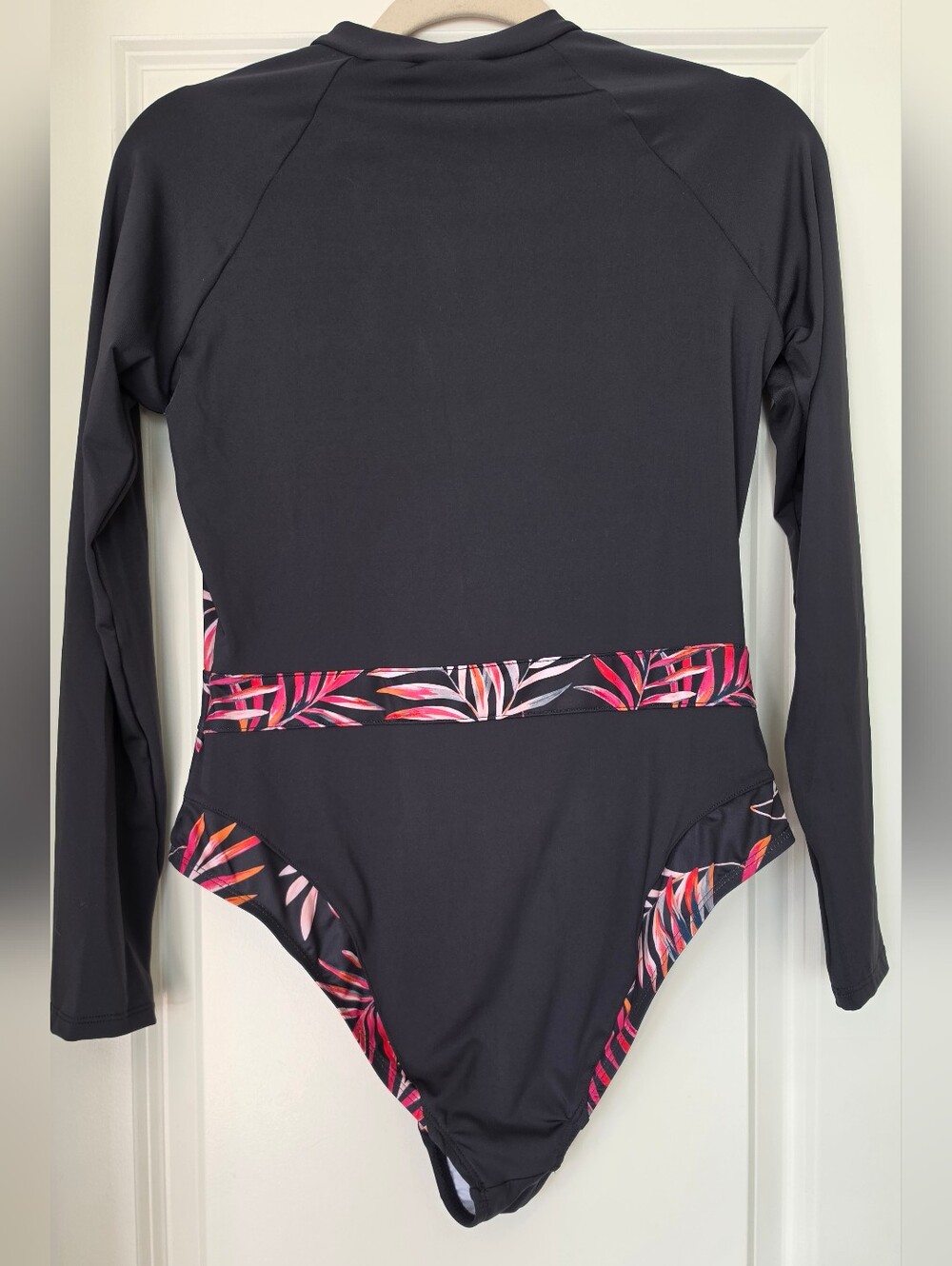 OP Ocean Pacific Long Sleeve One Piece Swimsuit Rash Guard Women’s XL - Picture 2 of 9